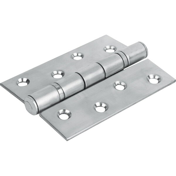 Hinge Screw On Form:A 75X102, Stainless Matt Polished, Comp:Stainless, A1=18, 5, A2=18, 5, A3=37, 5,